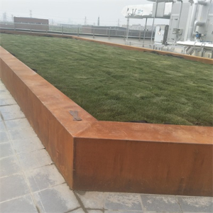 建湖耐候钢花池围边